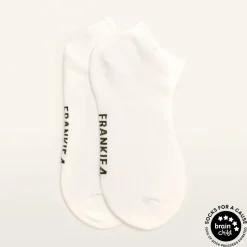 FRANKIE4 Socks-Adult Ankle Ribbed White 2 pack