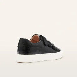 FRANKIE4 Black Sneakers-Archer Croc Emboss