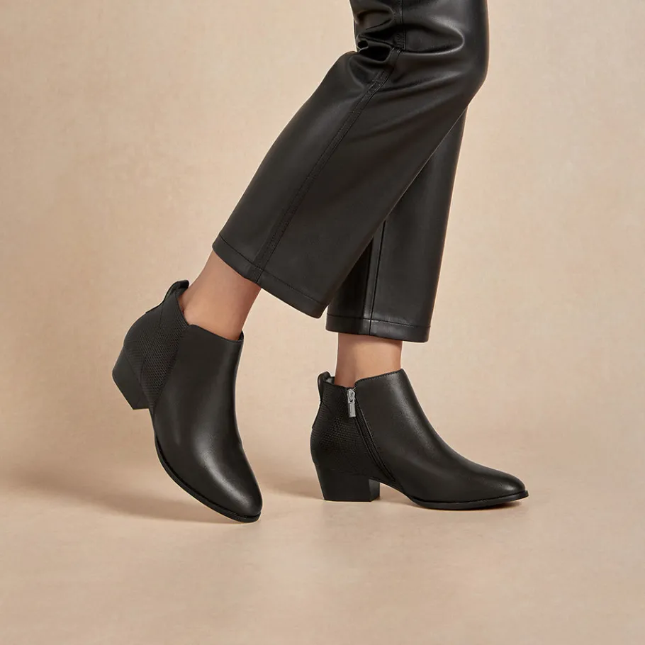FRANKIE4 Mid Heel Boots|Ankle Boots-Charleston