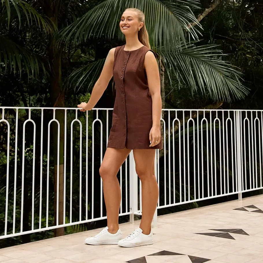 FRANKIE4 White Sneakers-Drew