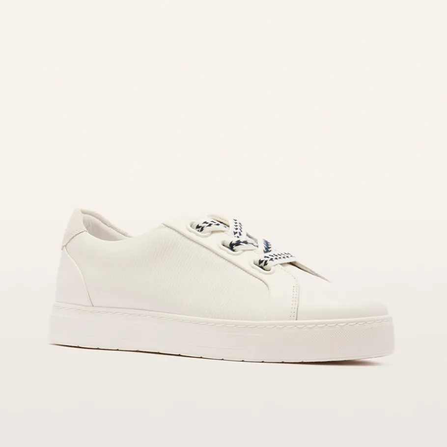 FRANKIE4 White Sneakers-Mya II Emboss