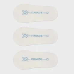 FRANKIE4 Socks-No-Show Adult White Bamboo 3 Pack
